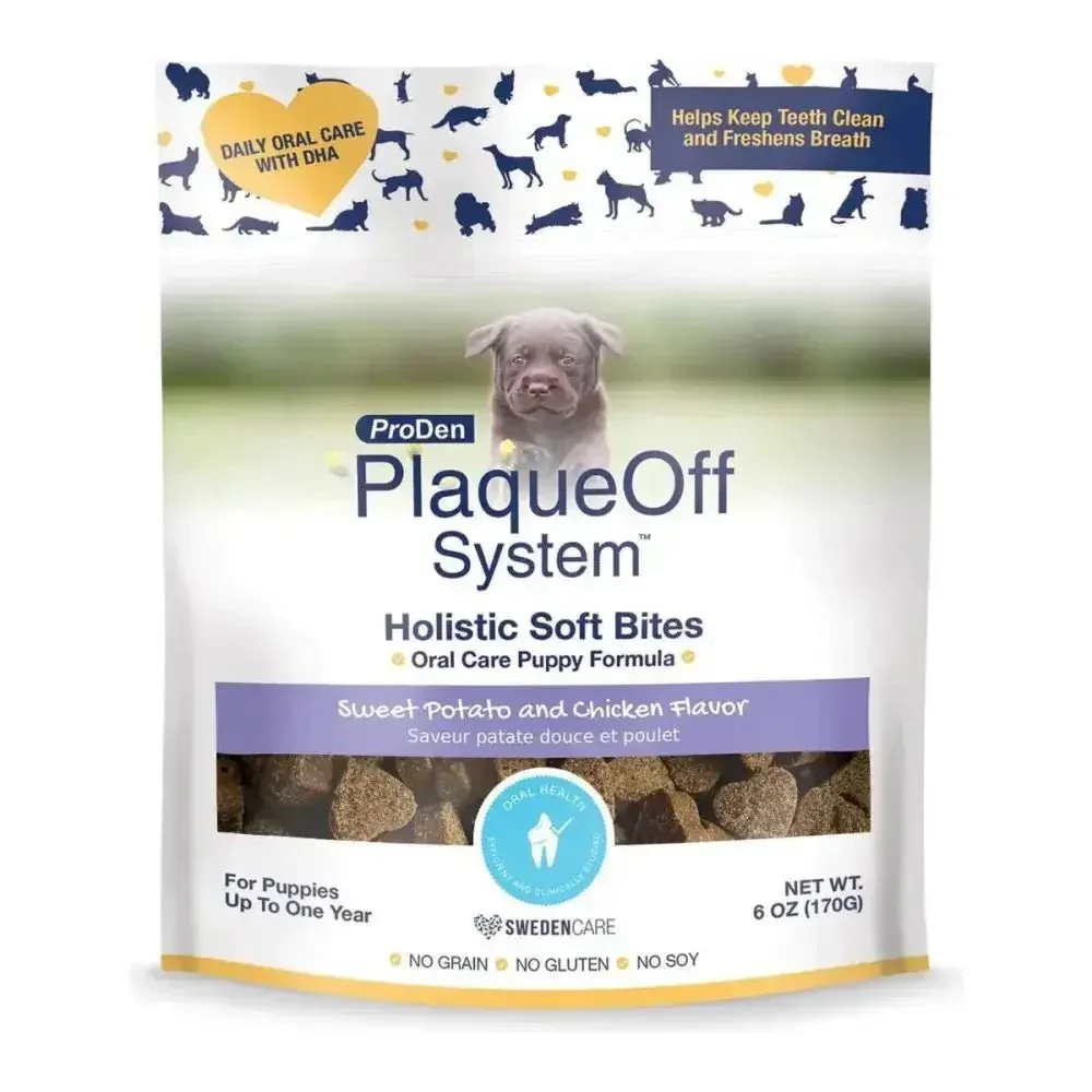 PlaqueOff Holistic Soft Bites Oral Care Puppy Formula