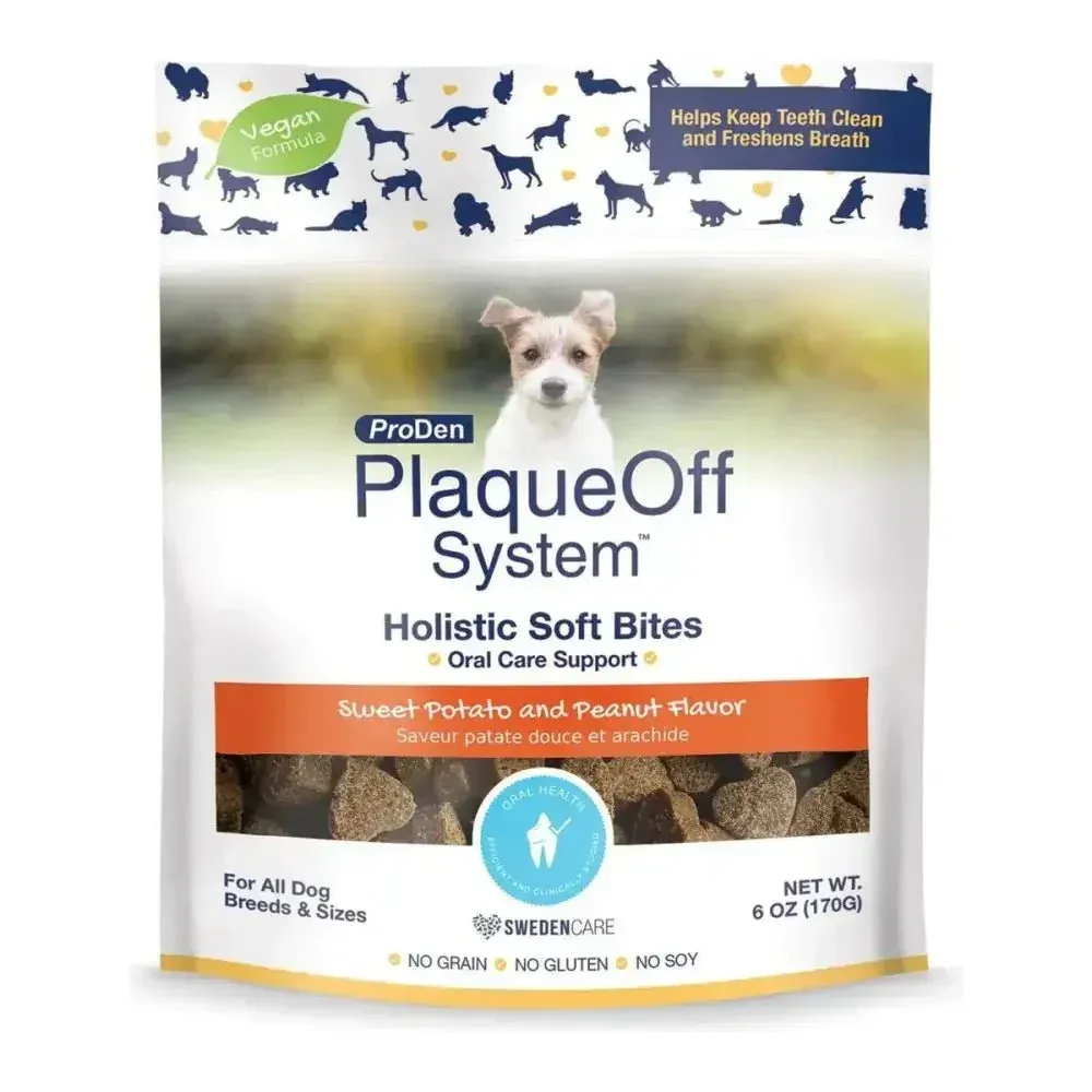 PlaqueOff Holistic Soft Bites - Oral Care Support Training Dog Treats