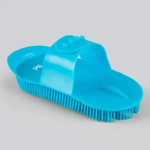 Plastic Curry Comb Peacock Blue