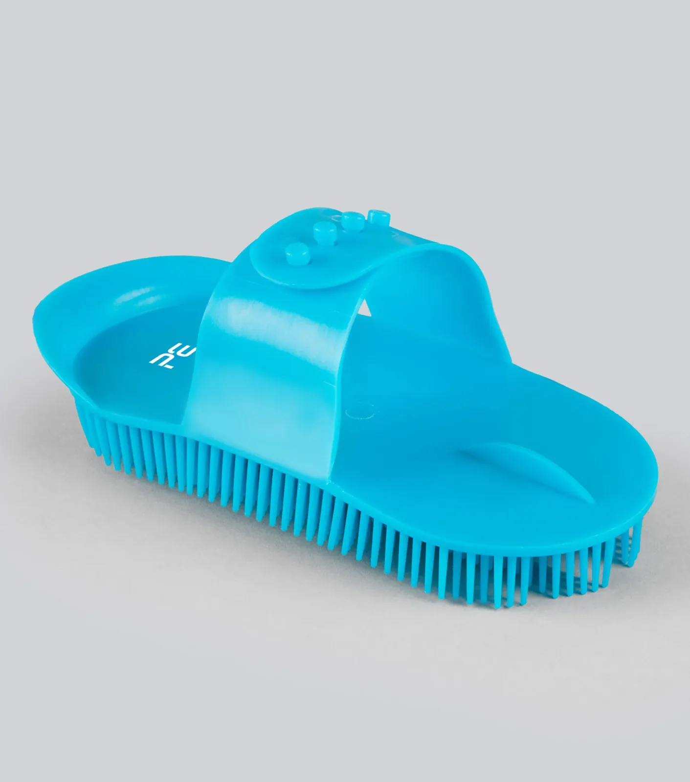 Plastic Curry Comb Peacock Blue
