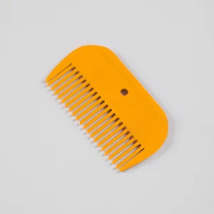 Plastic Mane Comb Amber