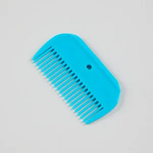 Plastic Mane Comb Peacock Blue