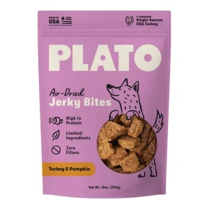 Plato Dog Jerky Bites, Turkey With Pumpkin 18oz