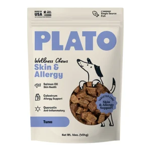 Plato Dog Skin & Allergy Wellness Chews, 16oz