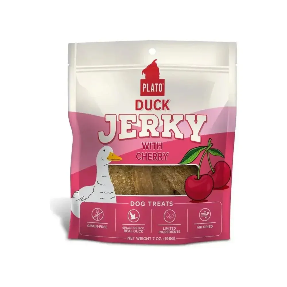 Plato Duck Jerky with Cherry Dog Treats