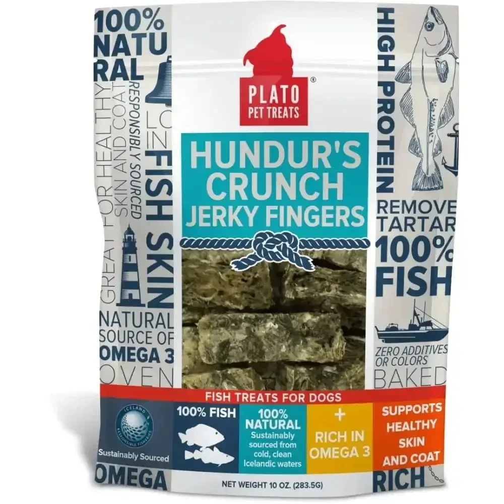 Plato Hundur's Crunch Jerky Fingers Dog Treats