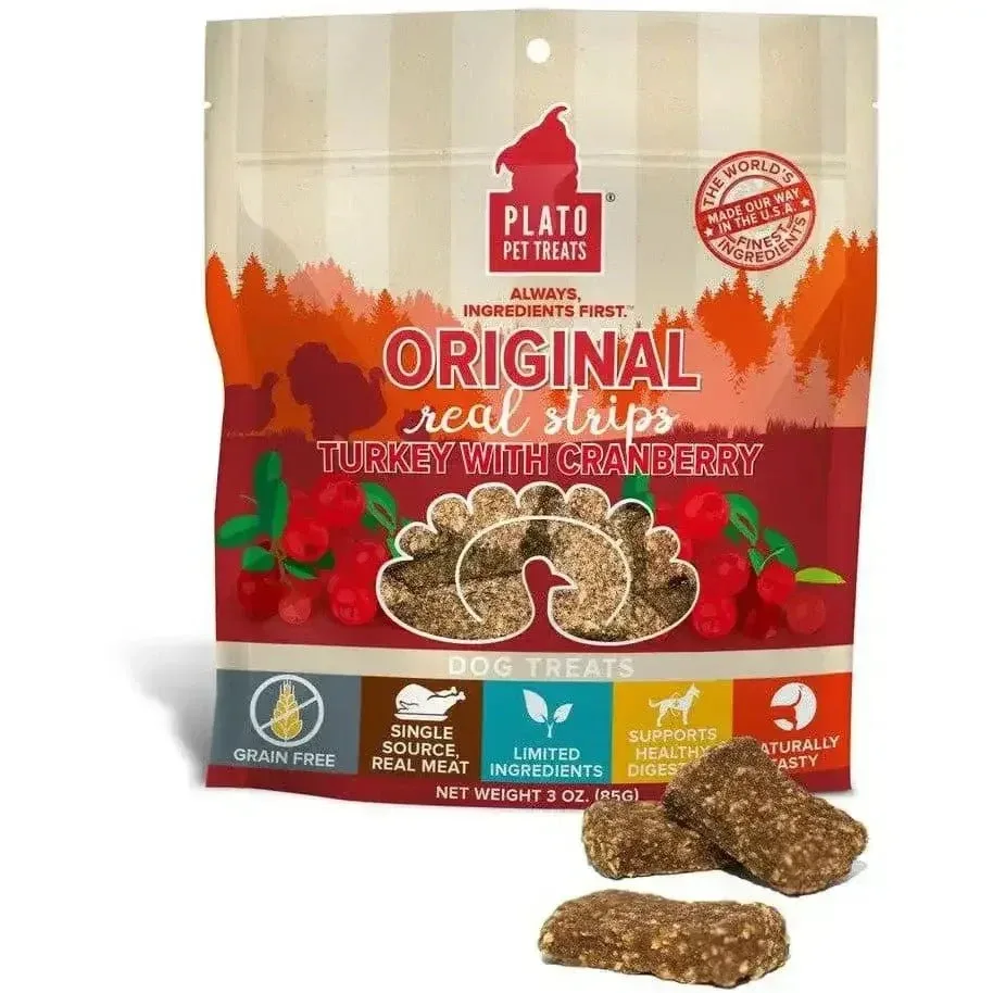 Plato Original Real Strips Turkey & Cranberry
