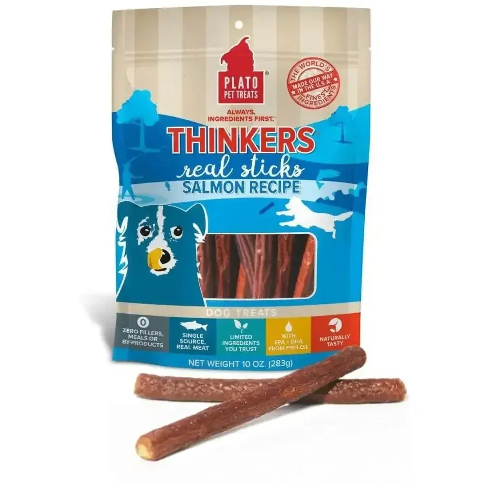 Plato Thinkers Salmon Dog Treats