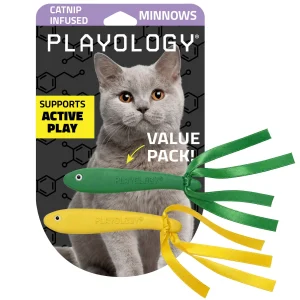 Playology Minnow Cat Toy, 2 Pack