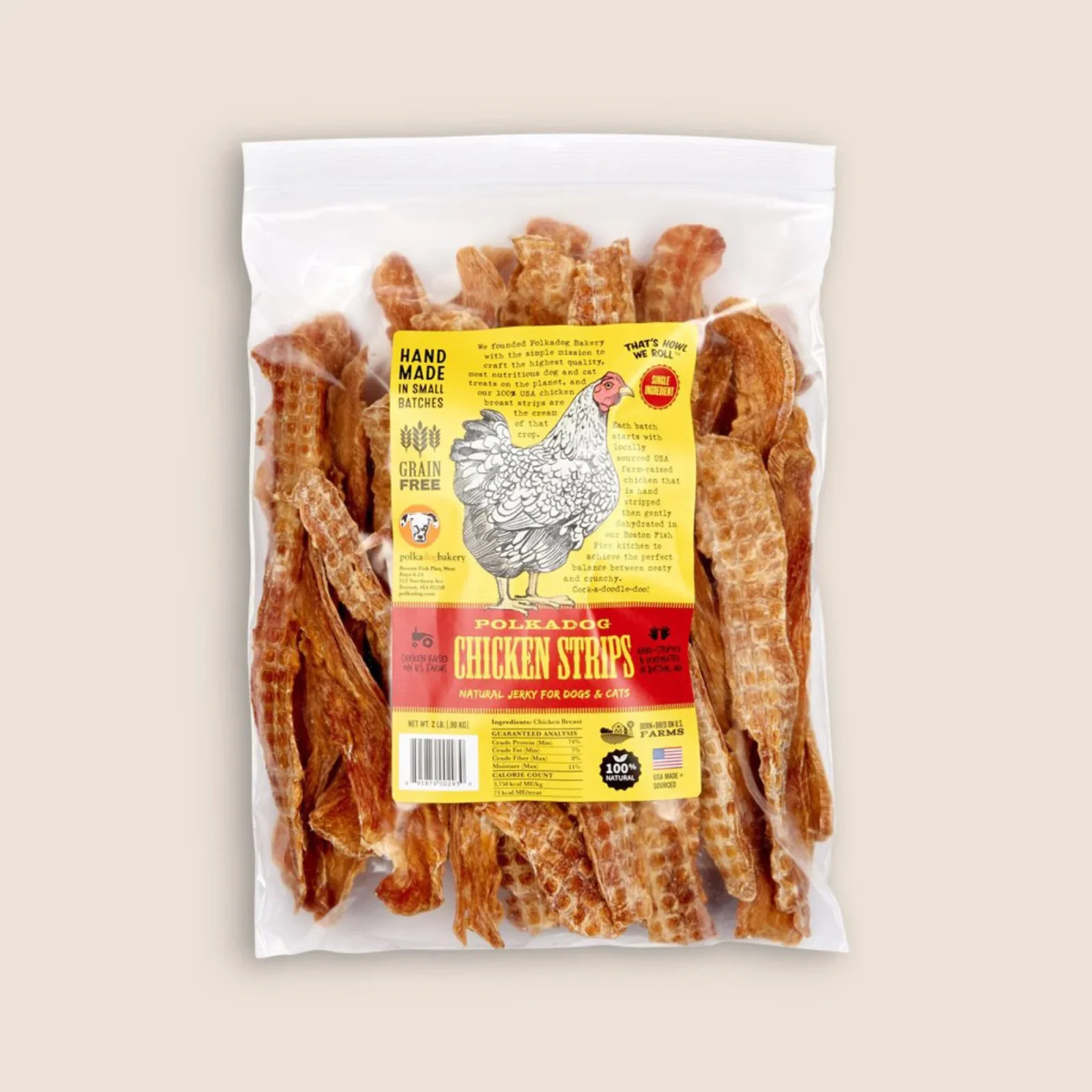 Polka Dog - Chicken Jerky Strips - 2Lb - Image 2