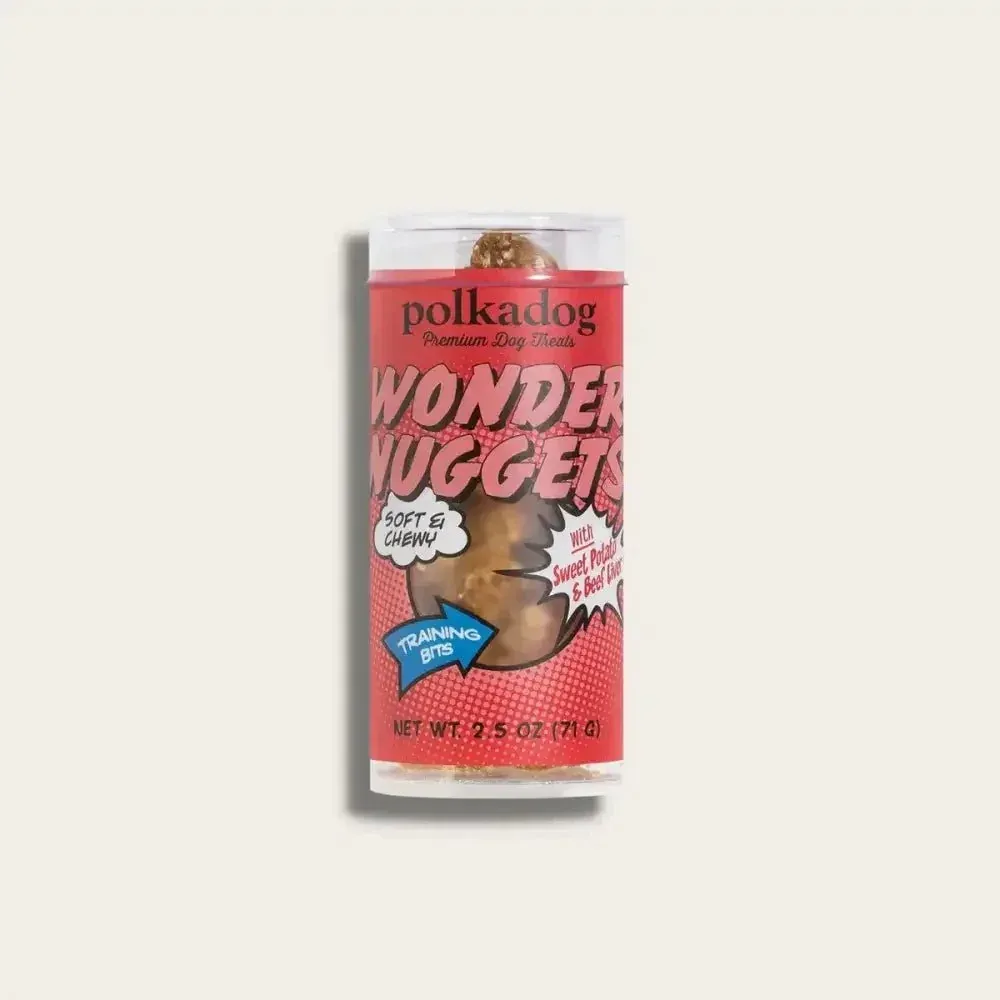 Polkadog Mini Tubes Wonder Nuggets Beef Sweet Potato Dog Treats- 2.5 oz