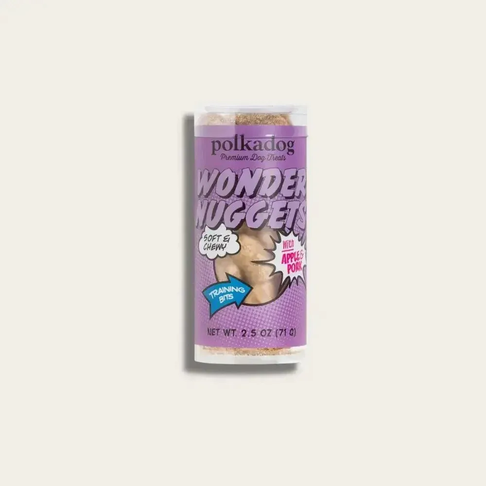 Polkadog Mini Tubes Wonder Nuggets Pork Apple Dog Treats - 2.5 oz