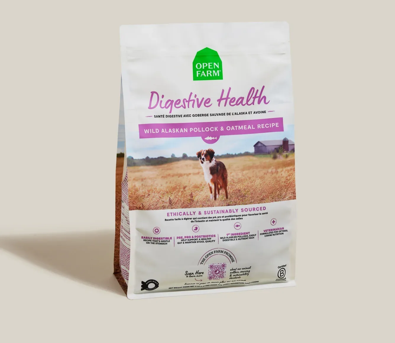 Pollock & Oatmeal Digestive Health Dog Kibble - Image 2