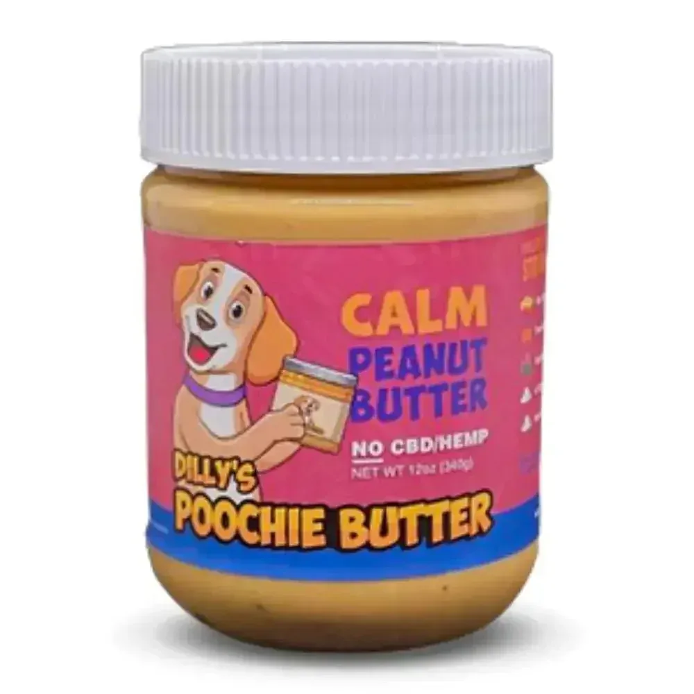 Poochie Butter Calming Peanut Butter for Dogs - Help Your Furry Friend Relax