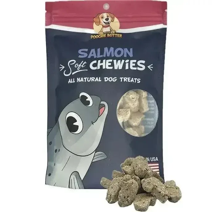 Poochie Butter Salmon & Coconut Soft Chewy Dog Treats 8oz