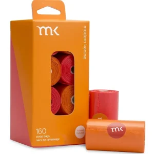 Poop Bags in Orange & Coral (160 count)