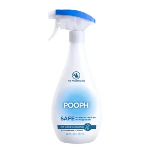 Pooph Mineral-Based Pet Stain Remover & Deodorizer For Cats & Dogs, Paraben Free, 20 Oz