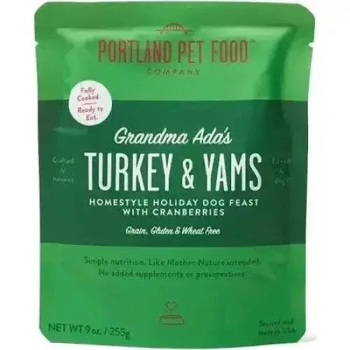 Portland Pet Food Company Grandma Ada's Turkey & Yams Homestyle Wet Dog Food 8/9oz