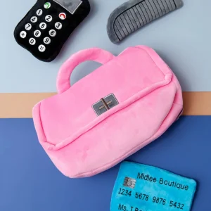 Posh Purse Interactive Plush Dog Toy