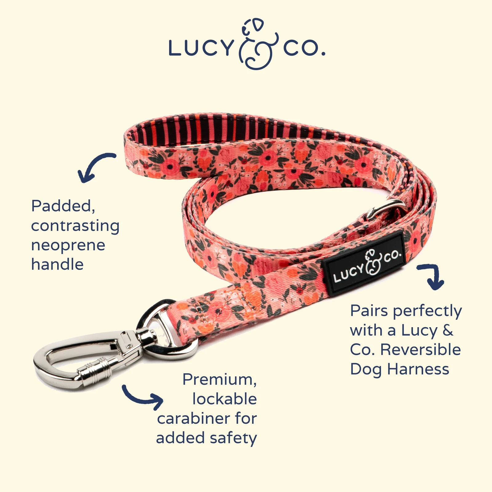 Posy Pink Leash - Image 2