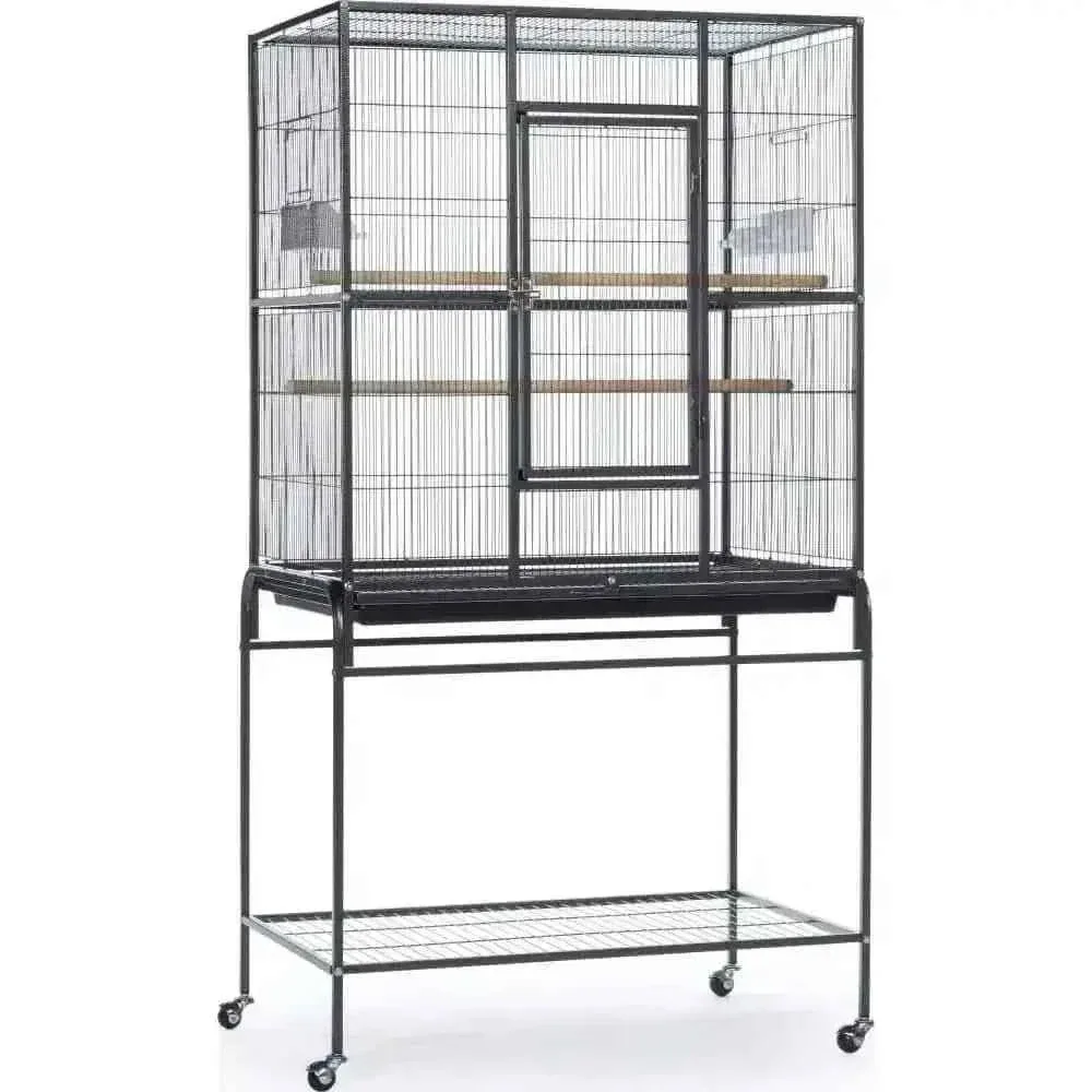 Powder-coated steel construction Flight Cage w/ Stand