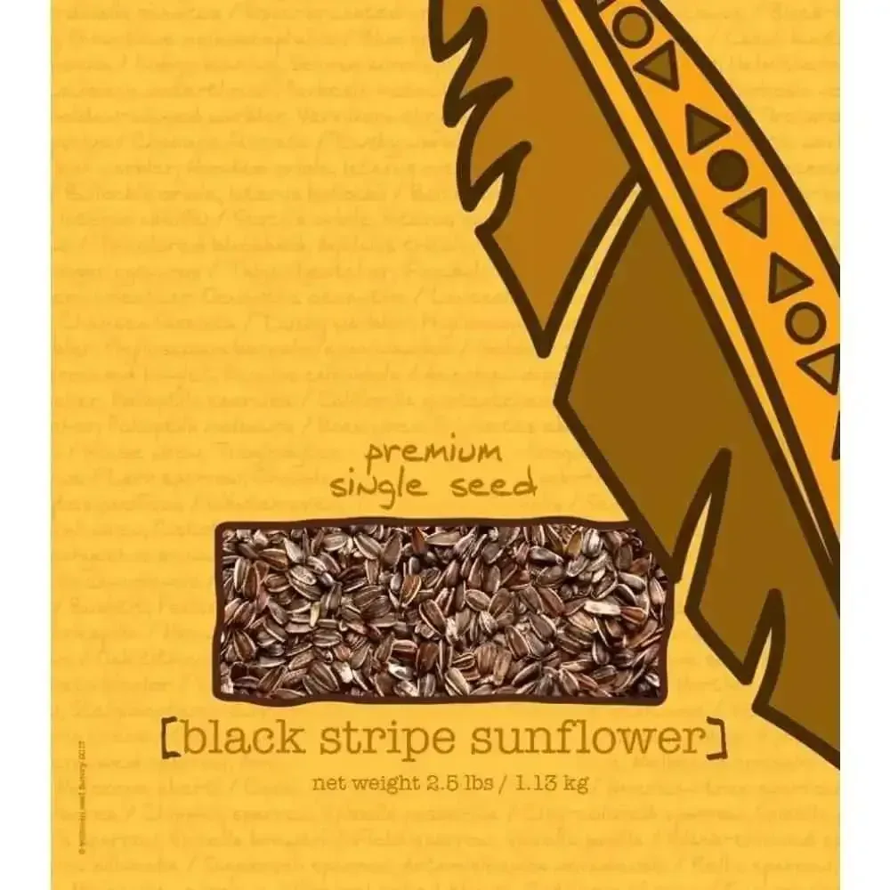 Premium Bird Food Sunflower Seeds - Volkman Seed Company 2.5 lb Black Stripe Mix