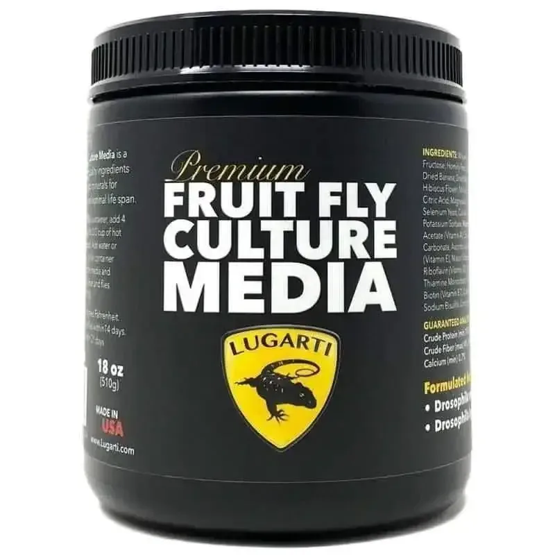 Premium Fruit Fly Culture Media 18 oz for Optimal Insect Rearing