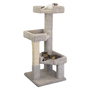 Prestige Solid Wood and Carpet Kitty Tree