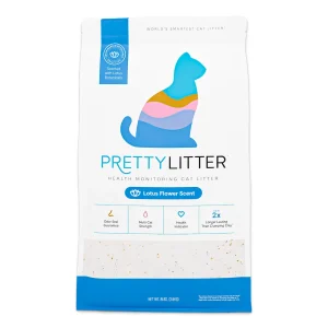Pretty Litter Health Monitoring Multi-Cat Crystal Cat Litter - Lotus Blossom Scented, Lightweight
