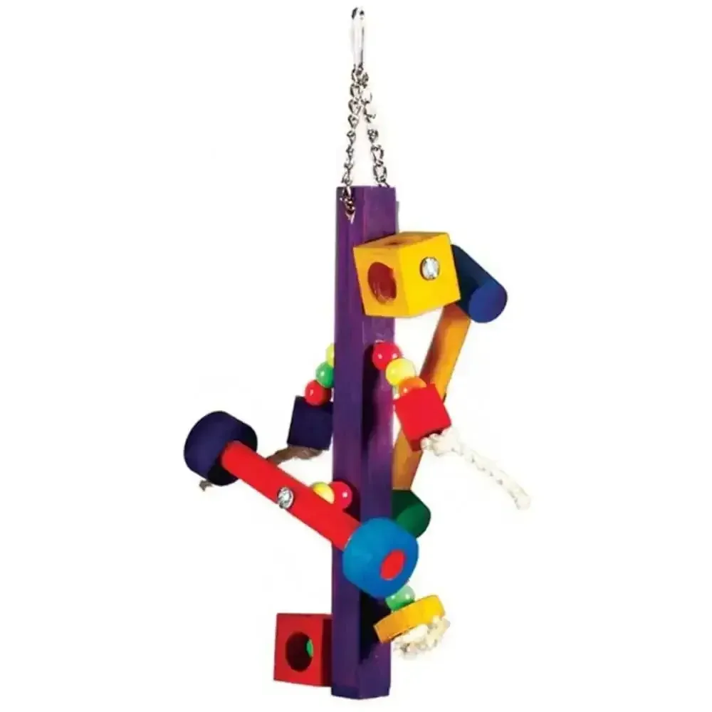 Prevue Pet Products Bodacious Bites Spinner Bird Toy Multi-Color 5 In X 14 in