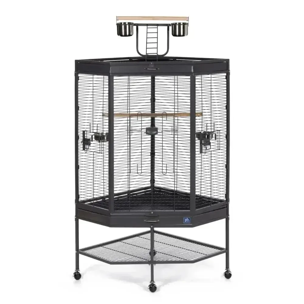 Prevue Pet Products Corner Cage with Playtop