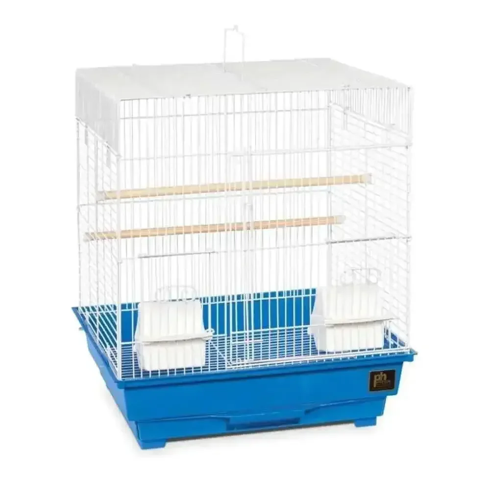 Prevue Pet Products ECONO-1614 Pre-Packed Parakeet or Cockatiel Cage White/Green, White/Red,
