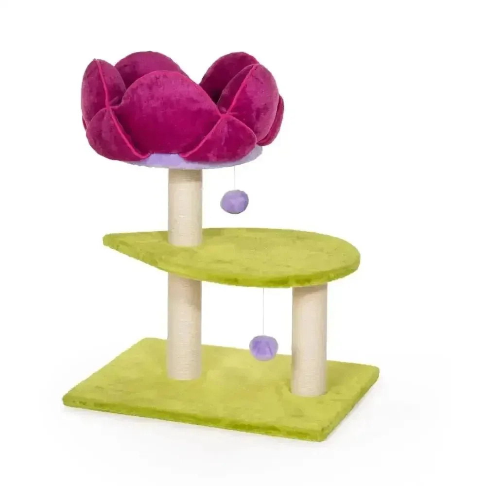 Prevue Pet Products Kitty Power Paws Flower Power Cat Activity Tree