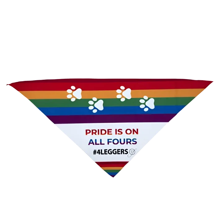 Pride is on All Fours #4Leggers Bandana by Dog Fashion Living - Image 2