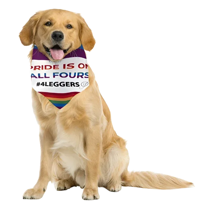 Pride is on All Fours #4Leggers Bandana by Dog Fashion Living