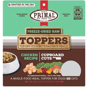 Primal Dog-Cat Fd Raw Topper Cupboard Cuts Chicken 18oz.