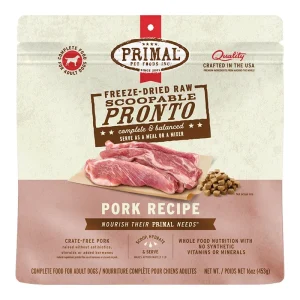 Primal Dog Freeze-Dried Pronto Pork 16oz.