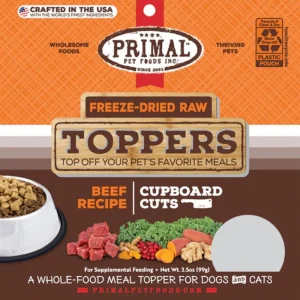 Primal Freeze Dried Cupboard Cuts Toppers Beef 18 oz.