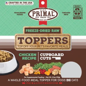 Primal Freeze Dried Cupboard Cuts Toppers Chicken 3.5 oz.