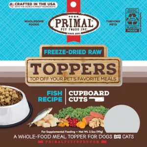 Primal Freeze Dried Cupboard Cuts Toppers Fish 3.5 oz.