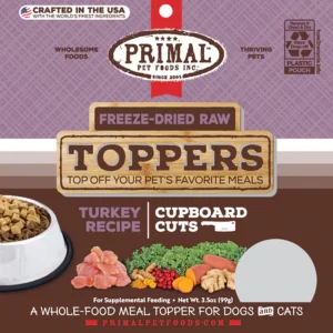 Primal Freeze Dried Cupboard Cuts Toppers Turkey 18 oz.