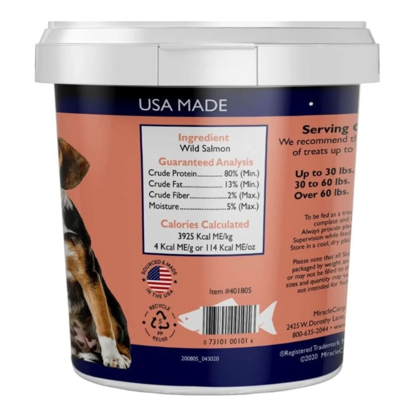 Pro-Treat Freeze Dried Dog Treats Wild Salmon 2.75oz. - Image 2