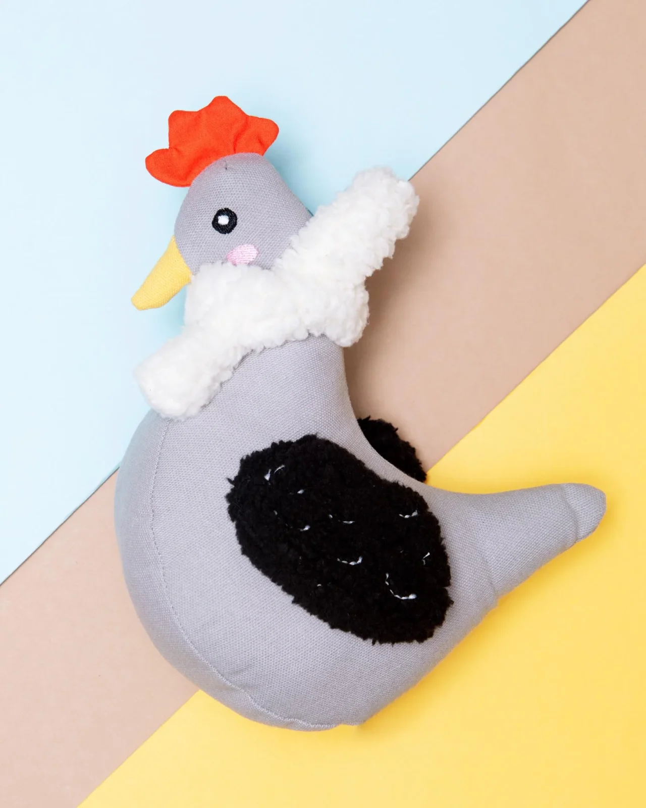 Cotton Cuddler Chicken Squeaky Plush Dog Toy (FINAL SALE)