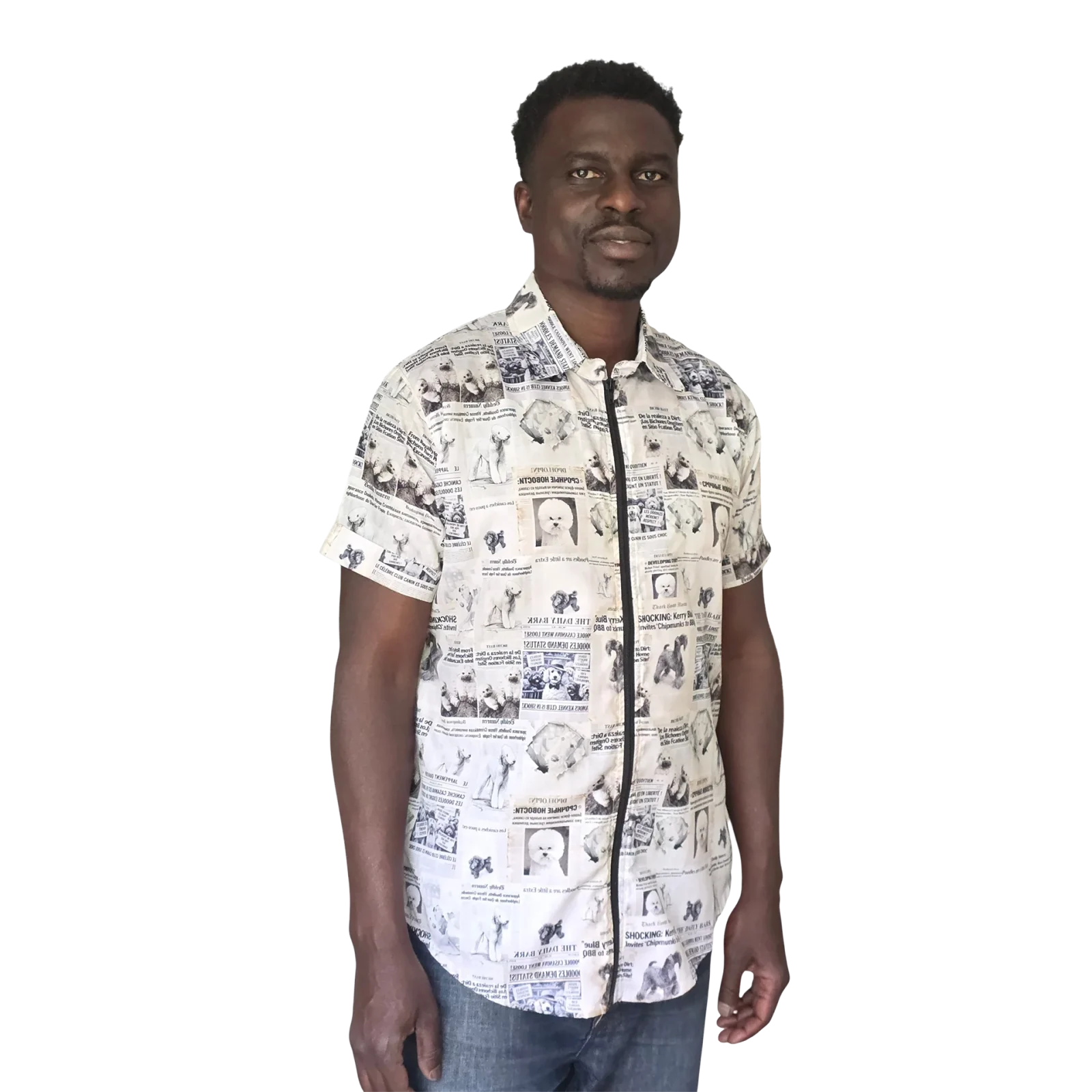 Newspaper Unisex Smock (till hip) by LaFursion - Image 2