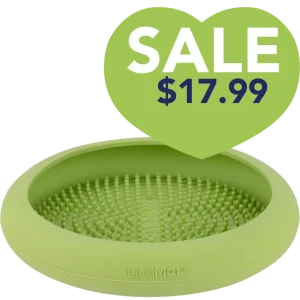 UFO Slow Feeder Dog Bowl Green by LickiMat