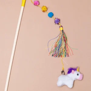 Unicorn Zippystick Cat Toy