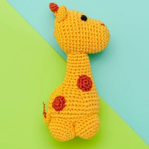 Giraffe Organic Knit Dog Toy