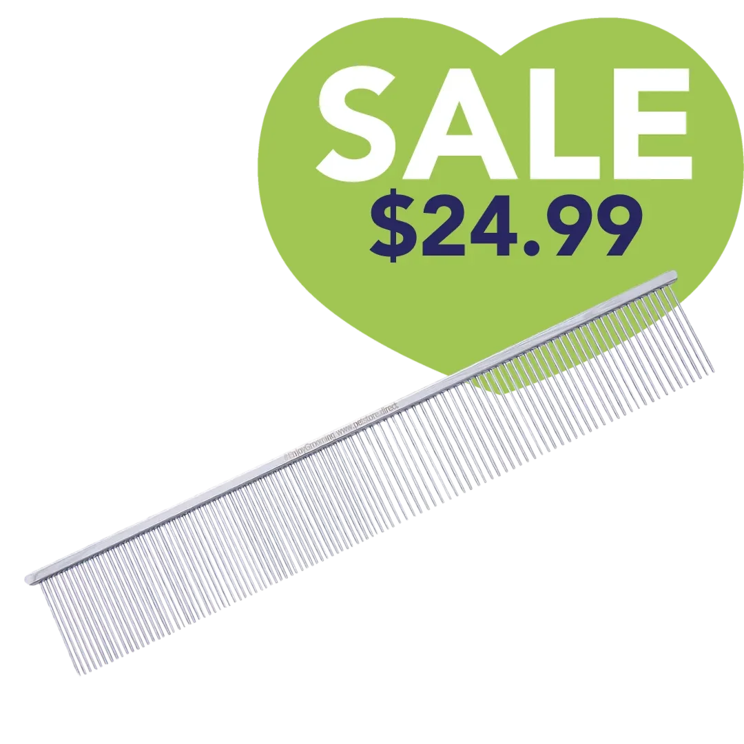 9" 50/50 Silver Buttercomb by PetStore.Direct