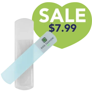 White Glass Nail File by Dog Fashion Spa