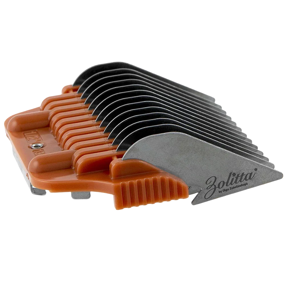 #1 1/2" Brown Wide Attachment Comb 13 mm by Zolitta - Image 2